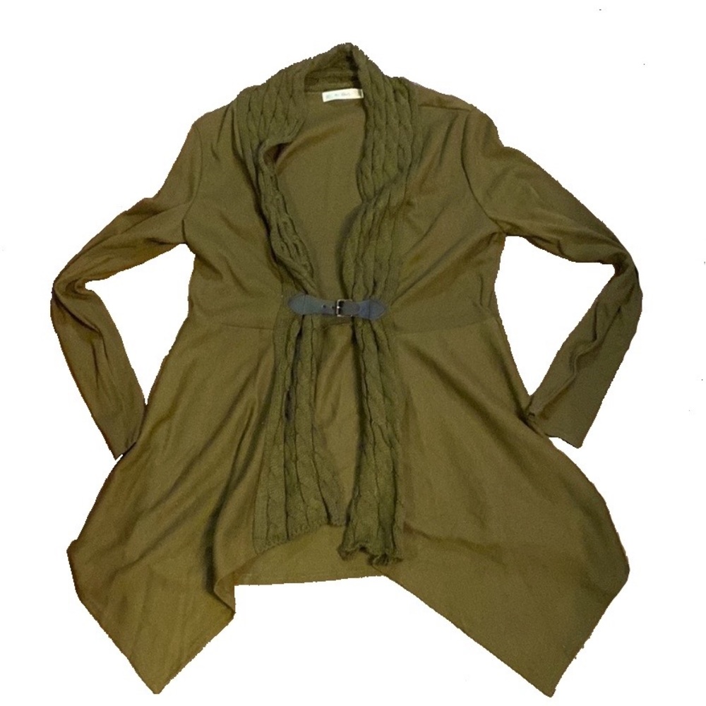 Plus Size Rosegal Olive Green Cardigan 2X